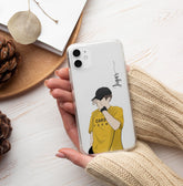 Aesthetic Boys Name Signature Transparent Case 7