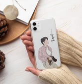 Aesthetic Boys Name Signature Transparent Case 2