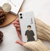 Aesthetic Boys Name Signature Transparent Case 6