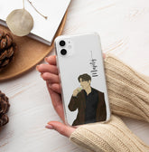 Aesthetic Boys Name Signature Transparent Case 1