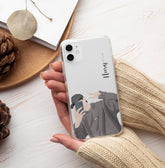 Aesthetic Boys Name Signature Transparent Case 10