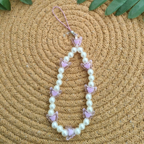 Handcrafted Lavender Beeds Phone Charm
