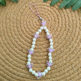 Handcrafted Lavender Beeds Phone Charm