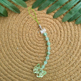 Handcrafted Green Beeds Phone Charm