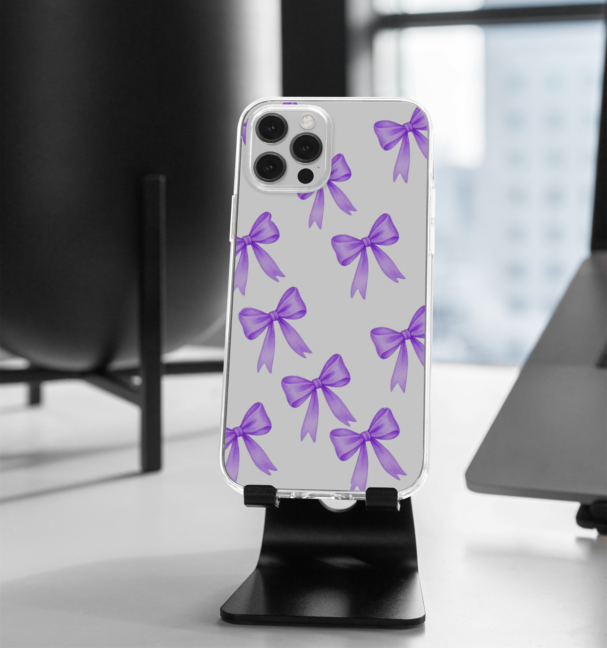 Aesthetic Cute Ribbon Curly Bow Phone Case 4