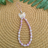 Handcrafted Lavender Beeds Phone Charm