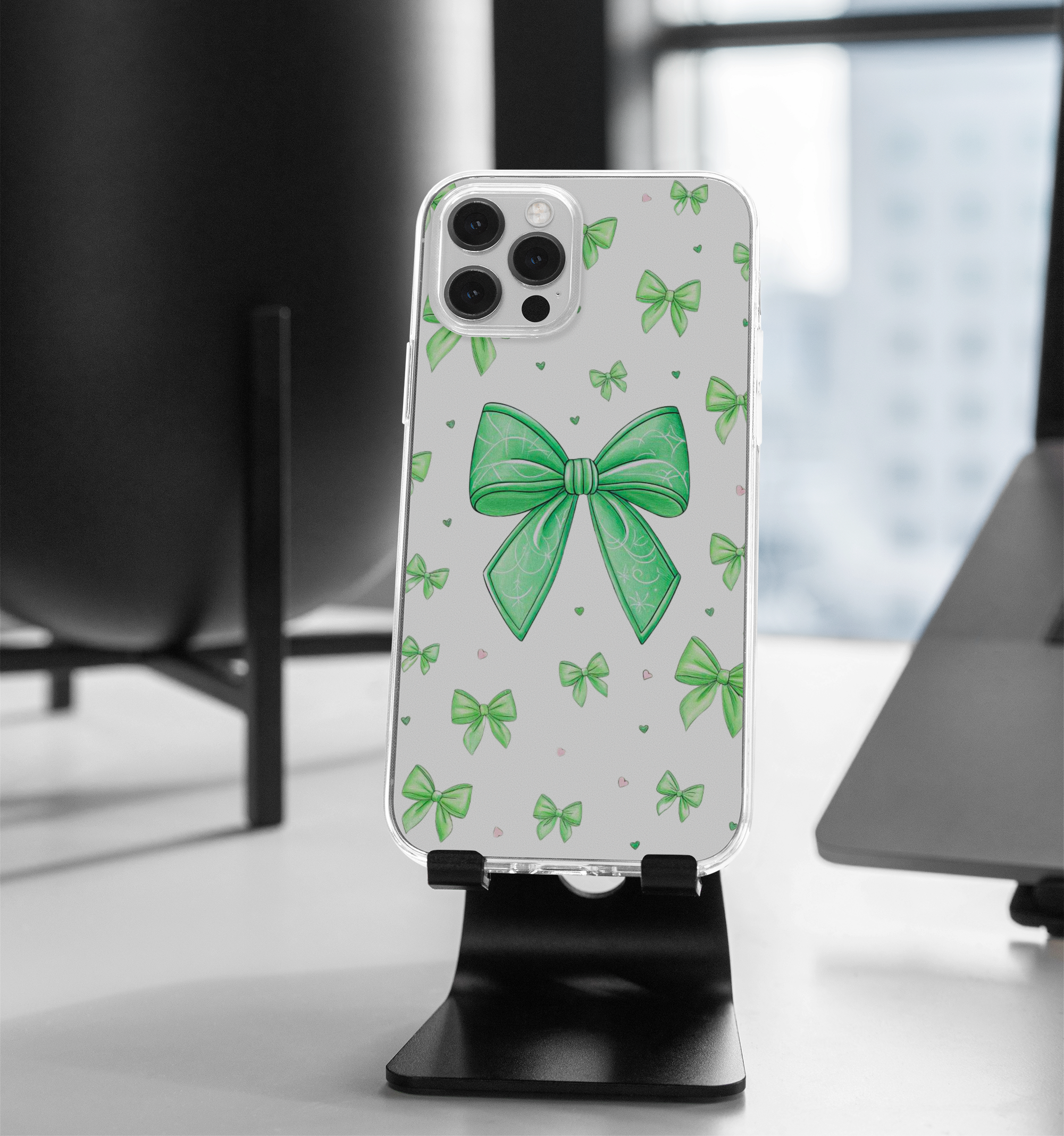 Aesthetic Cute Ribbon Curly Bow Phone Case 9