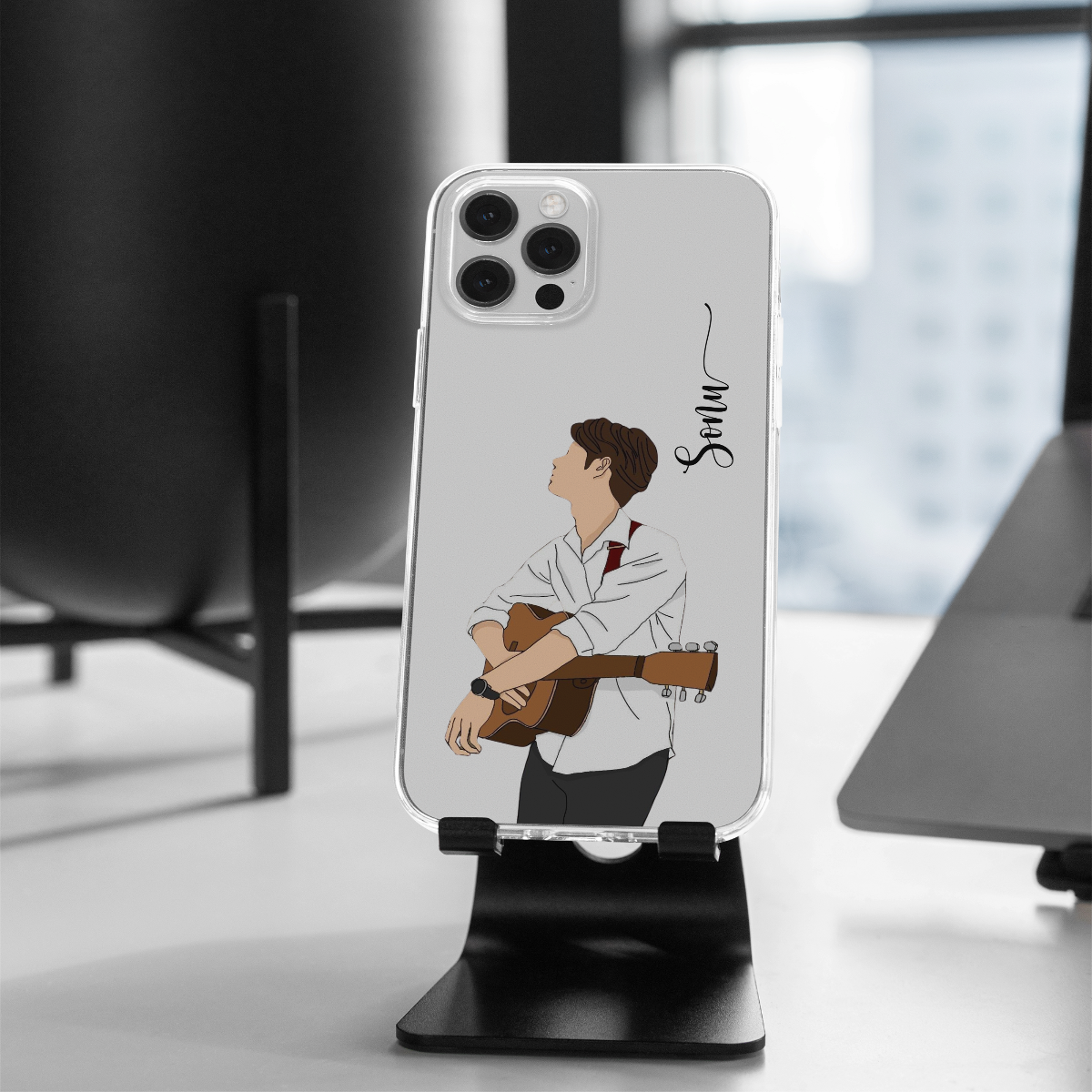Aesthetic Boys Name Signature Transparent Case 3