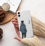 Aesthetic Boys Name Signature  Transparent Case 9