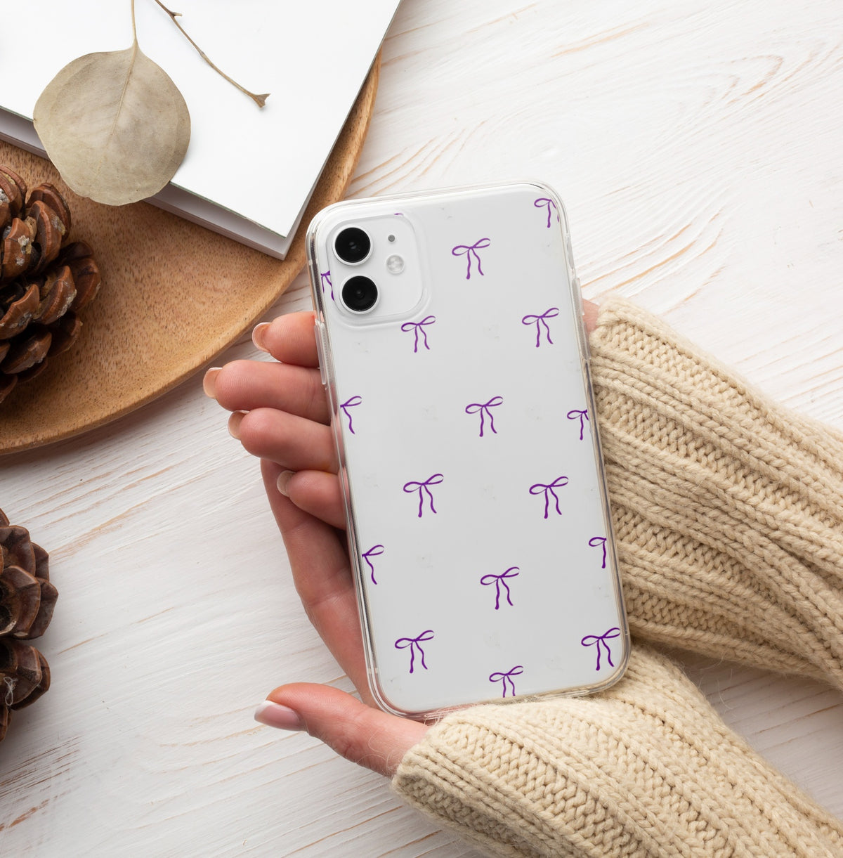 Aesthetic Cute Ribbon Curly Bow Phone Case 8