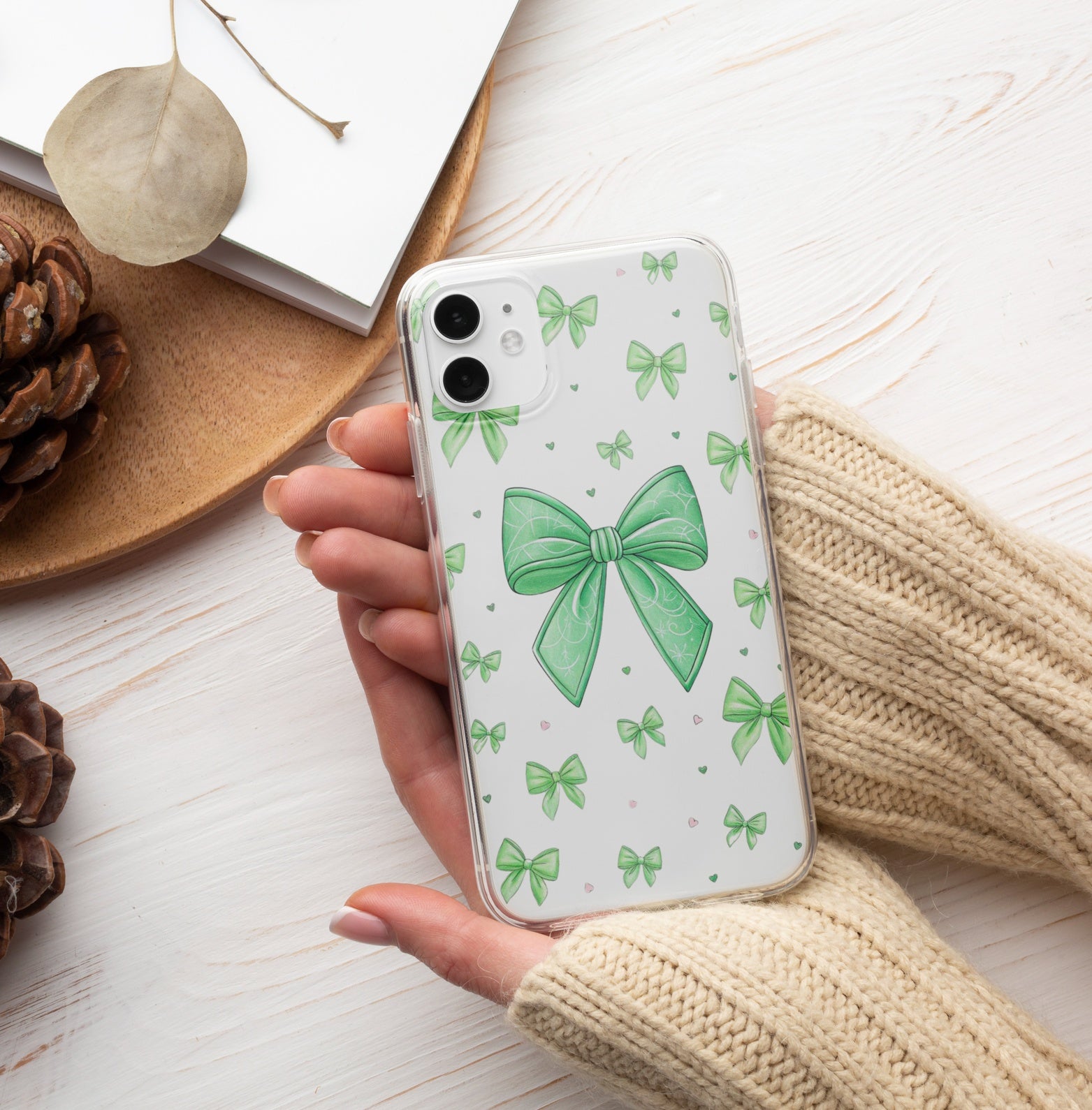 Aesthetic Cute Ribbon Curly Bow Phone Case 9