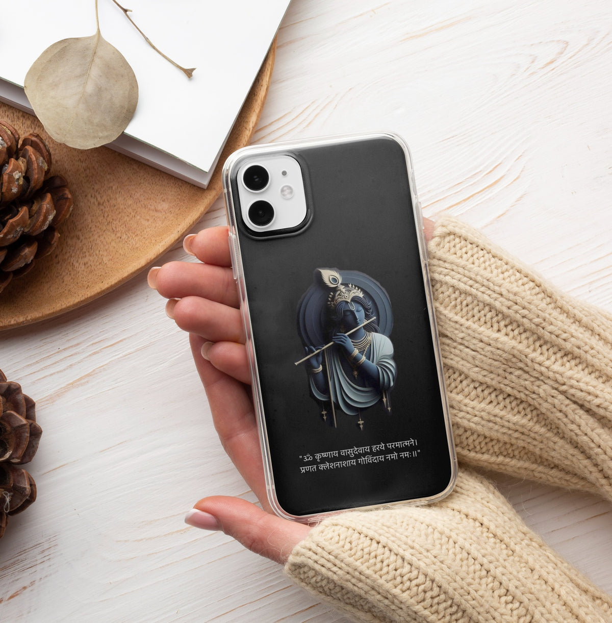 Mystic Krishna Flute Art Design Case